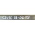 Máquina Vidro Honda Civic 2001 2002 2003 2004 2005 2006 T.e